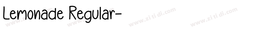 Lemonade Regular字体转换